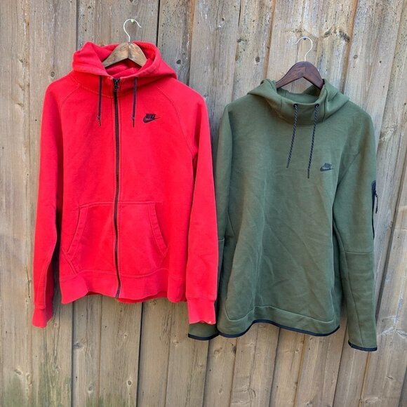 LOT OF 2 Nike Tech Fleece Hoodie Sweaters Large - Picture 1 of 2